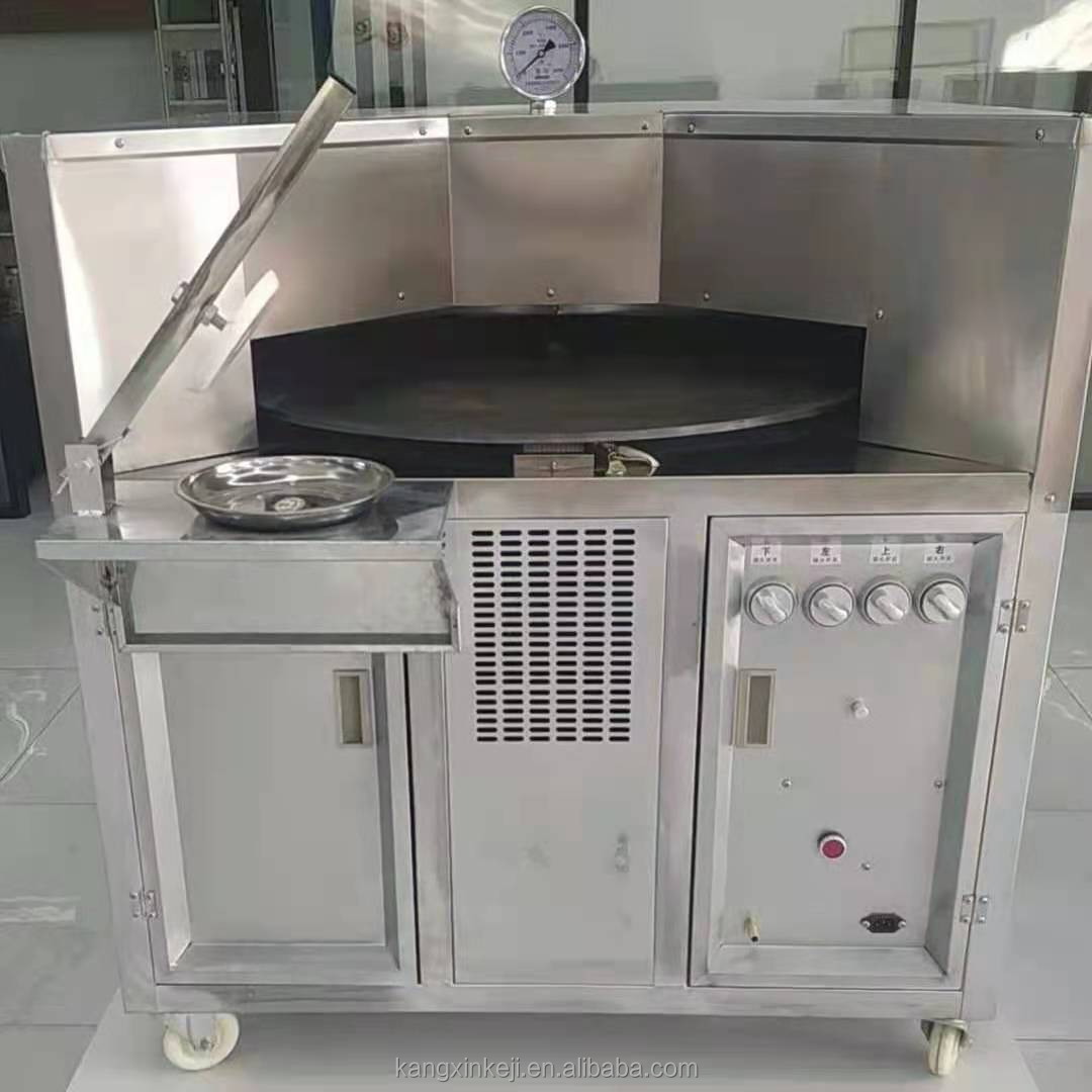 home commercial roti making machine pita roti bread maker oven electric  gas oven revolving plate Arabian bread naan bread oven