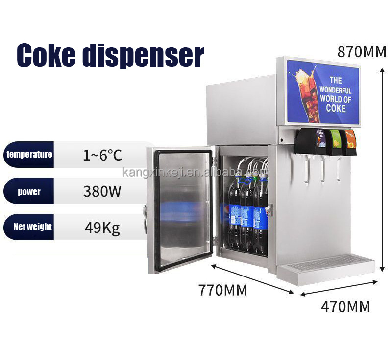 Soda Fountain Machine For Freezer Drink Carbonated Drinks Dispenser