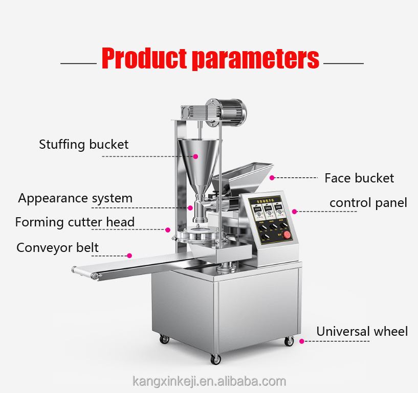 Automatic Soup Dumpling Momo Making Machine Steamed Stuffing Bun Machine Baozi Filling Machine For USA/Canada/India