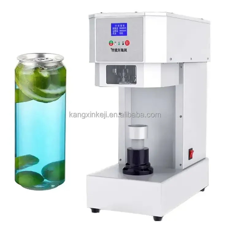 Intelligent Aluminium Foil Pop Can Sealing Canning Machine ally Plastic Beverage Juice Coffee Bottle Aluminum Lid Seale