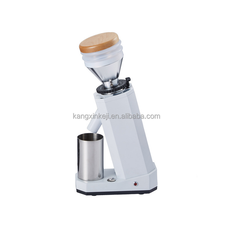 Professional Commercial Electric Stepless Coffee Grinder 64Mm Plus 110V 220V Titanium Espresso Flat Burr 800R/Min Low Speed