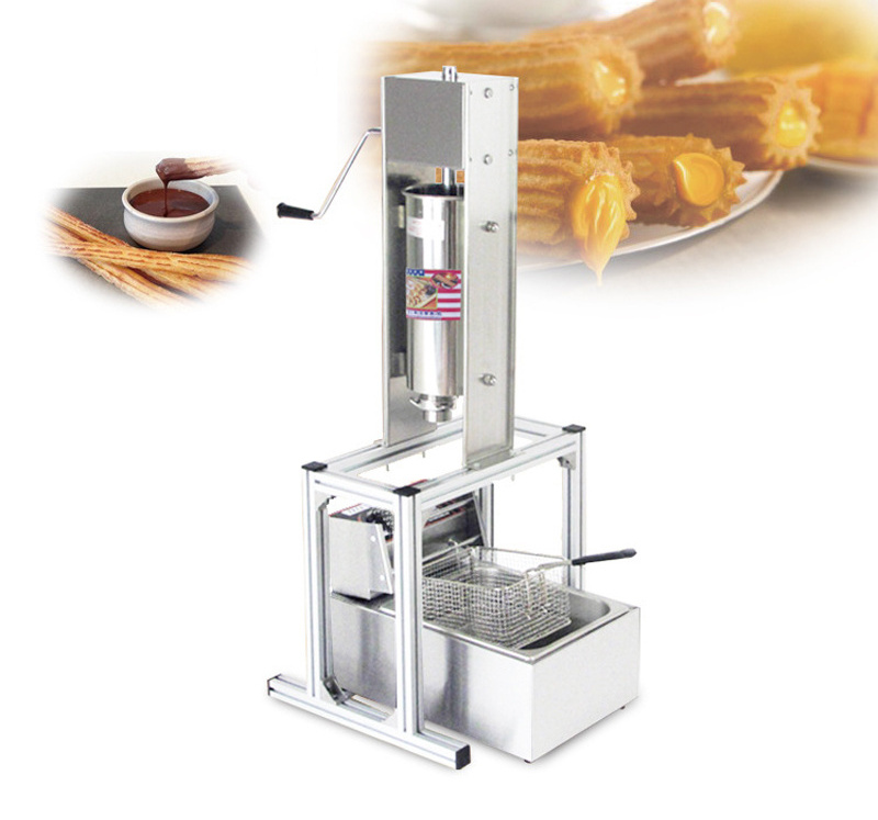 Vending Making Stainless Steel Churros Machine And Gas Fryer Churro Filler Maker