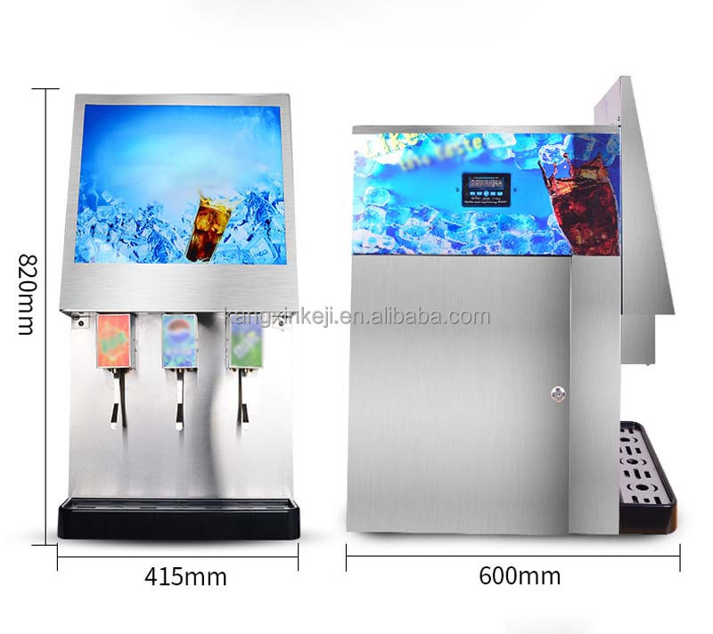 Cold Drink cola Fountain Dispenser Vending 4-valve Carbonated Lemon Flavored Soda Beverage Making Machine