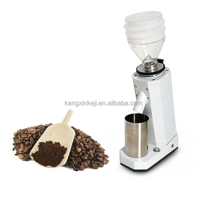 Professional Commercial Electric Stepless Coffee Grinder 64Mm Plus 110V 220V Titanium Espresso Flat Burr 800R/Min Low Speed