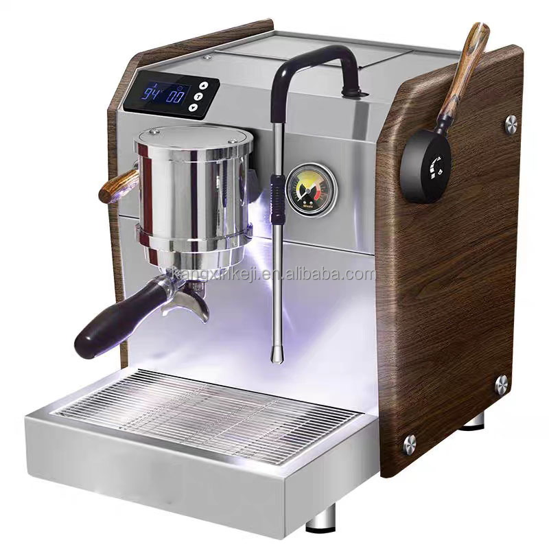 Shop Cafe Use Professional One Group Espresso Coffee Machines With Ss Water Tap Steam Frother