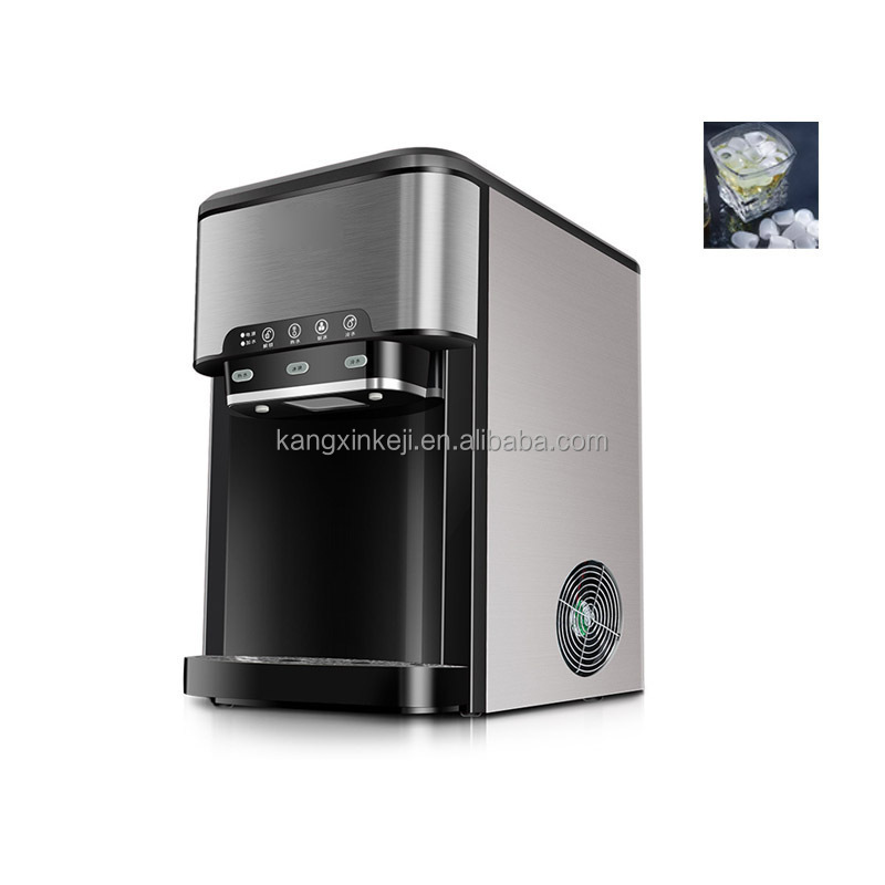 Commercial Maker Milk Tea Shop 20Kg Household Multifunctional Water Dispenser Ice Cube Making Machine