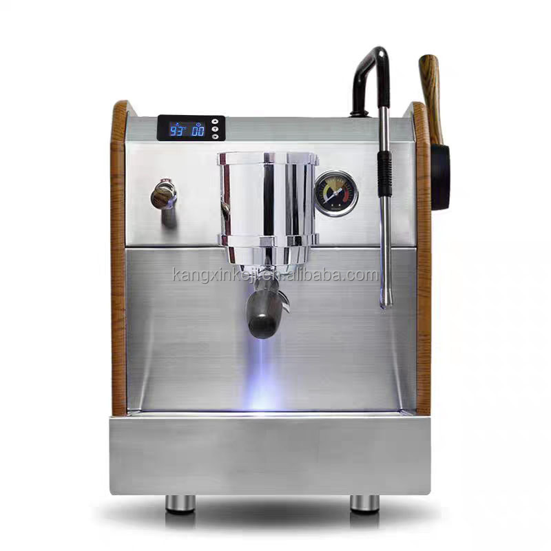 Shop Cafe Use Professional One Group Espresso Coffee Machines With Ss Water Tap Steam Frother