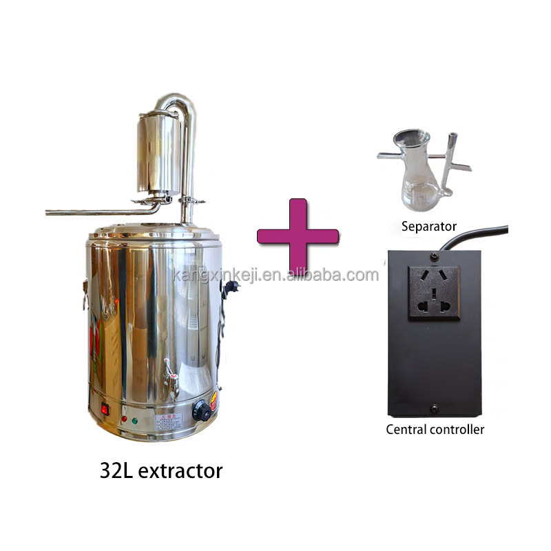 For Home Essential Oil Distillation Extraction Machine 50l Eucalyptus Citronella Grass Rose Lemon Lavender Hydrosol