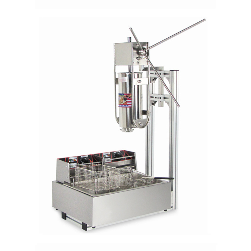 Vending Making Stainless Steel Churros Machine And Gas Fryer Churro Filler Maker