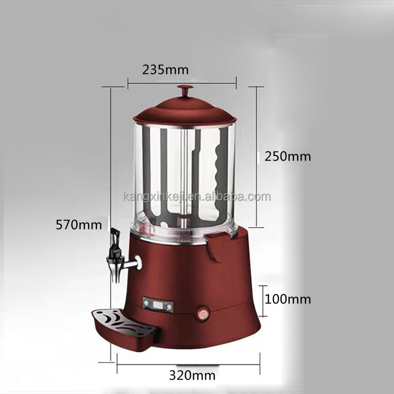 Hot Chocolate Dispenser Chocolate Dispenser Hc02 Ce Rohs Bpa Free Supply Silver 110V/220V 5L 10L Hot Chocolate Drinking Machine