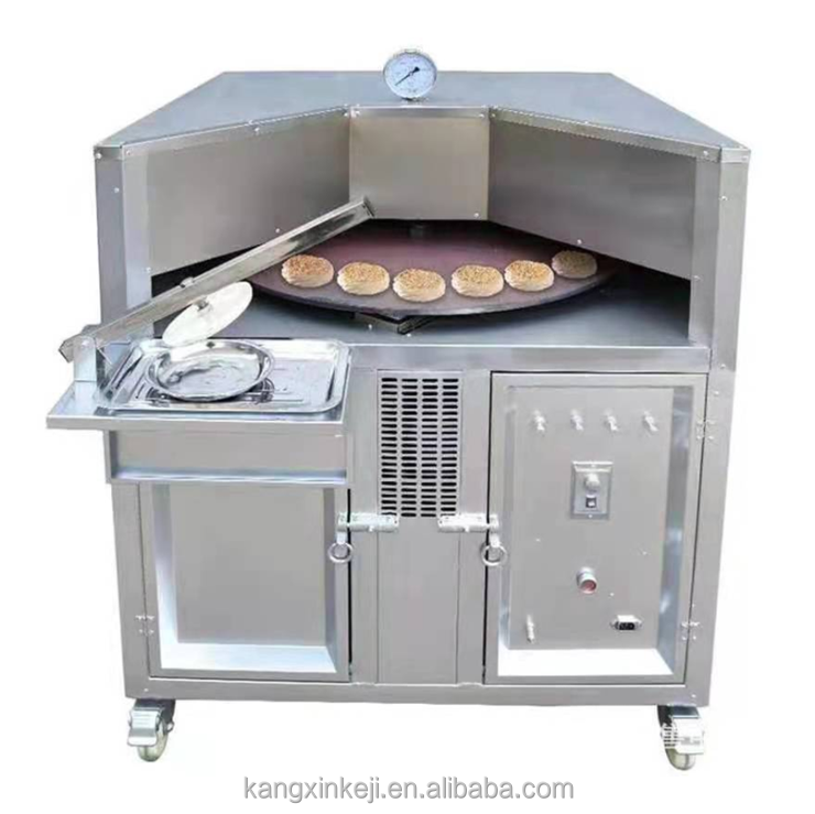 home commercial roti making machine pita roti bread maker oven electric  gas oven revolving plate Arabian bread naan bread oven