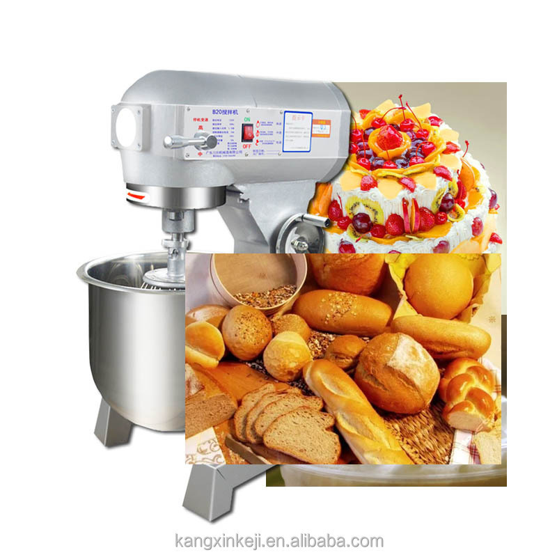 Dough And Cake Mixing Machine 10L 15L 20L 30L 40L 50L 60L Commercial 3 Speeds Planetary Food Mixer Wholesale Price