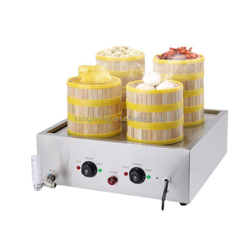 Food Processor Dumpling Noodle Bun Machine With Anti-Dry Burning Function Professional Electric Tortilla Baozi Steamer