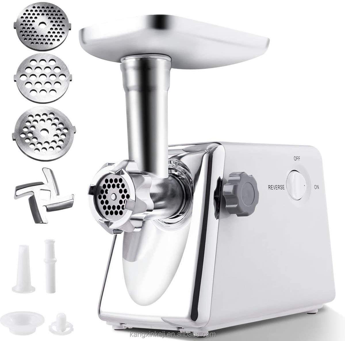 multipurpose stainless steel mini electric meet grinder meat mixer knife attachment and vegetables mincer machine