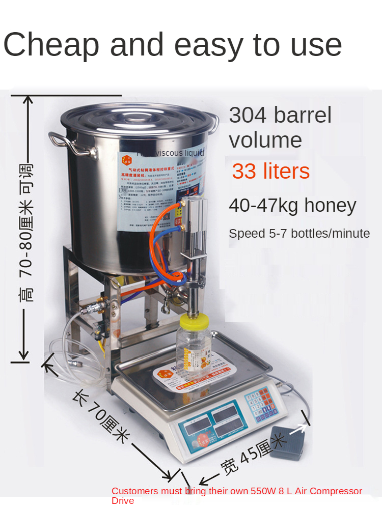 Hot selling Thick Liquid Filling Machine  Liquid Dispenser For Thick Liquids for wholesales