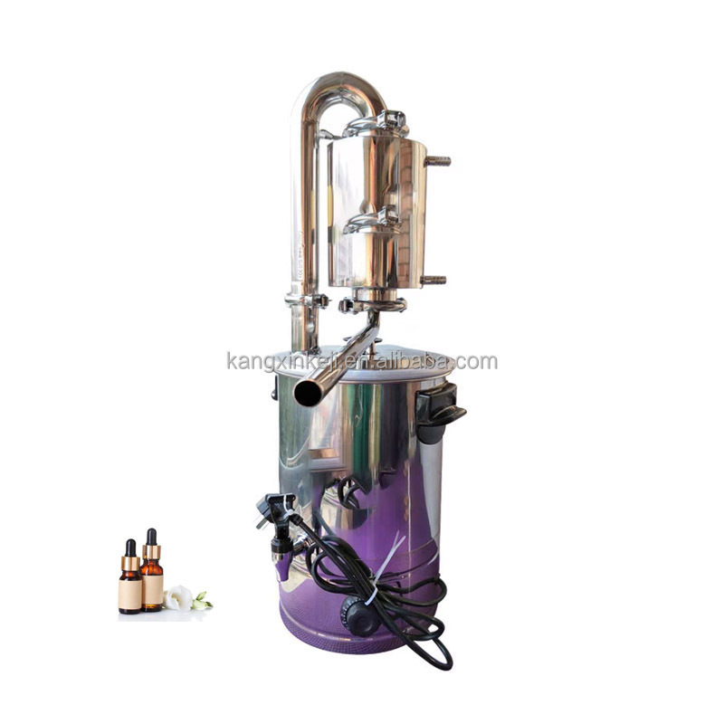 For Home Essential Oil Distillation Extraction Machine 50l Eucalyptus Citronella Grass Rose Lemon Lavender Hydrosol