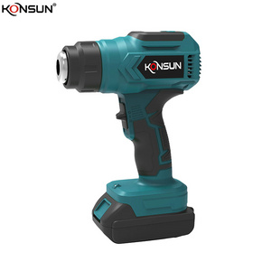 KONSUN Customizable home use lithium battery cordless remove paint hot air gun for sealing pvc pipe plastic welding heat gun