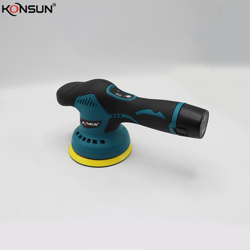 KONSUN 12V Cordless 9mm orbit dual action car polisher / waxer Cars Polish Machines Adjustment Speed