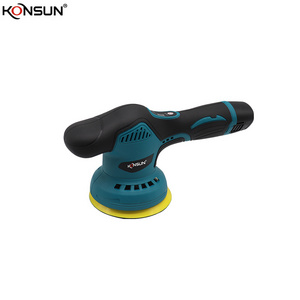 KONSUN 12V Cordless 9mm orbit dual action car polisher / waxer Cars Polish Machines Adjustment Speed