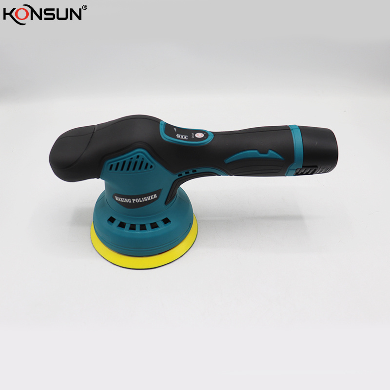 KONSUN 12V Cordless 9mm orbit dual action car polisher / waxer Cars Polish Machines Adjustment Speed