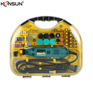 KONSUN Multi-function Tools Mini Die Grinder Electric Grinder 135w Power Tool Electric Grinder Set