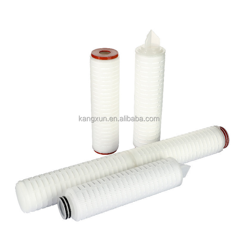 5-40 inch Polypropylene Membrane  Pleated Filter Cartridge 1.0  to 50 Microns Replacement  water Filter Cartridge