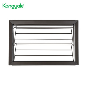 Kangyale Hot Sale Sliding Drawer Type  Storage Rack 360 Degree Rotating Telescopic folding Cabinet Shelf Shoe Racks