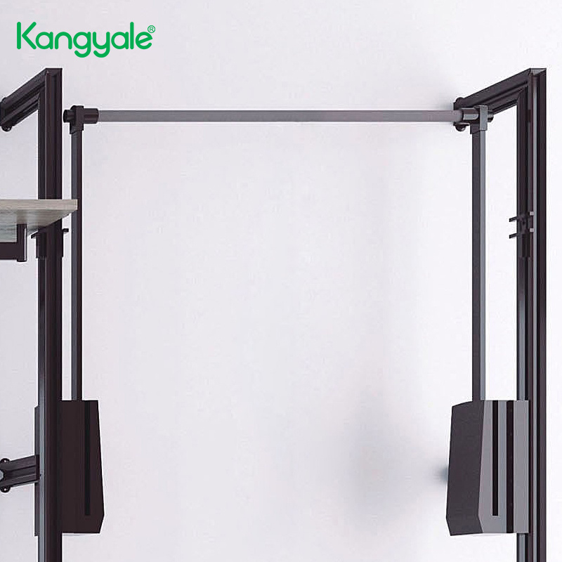 Kangyale Modern Household Wardrobe Organizer Clothes Pull Down Closet Rod Smart Wardrobe Lift Hanger