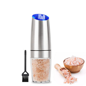 Large output spice gravity electric battery salt and pepper plastic pepper grinder