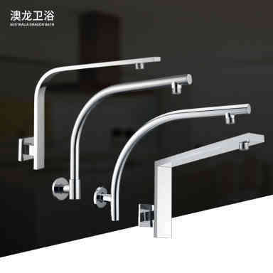 HIGH RISE CHROME GOOSENECK BRASS SHOWER ARM EXTENTION IN STOCK