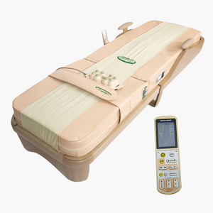 Thermal jade massage bed health care infrared heating therapeutic electric jade stone roller rolling massage bed