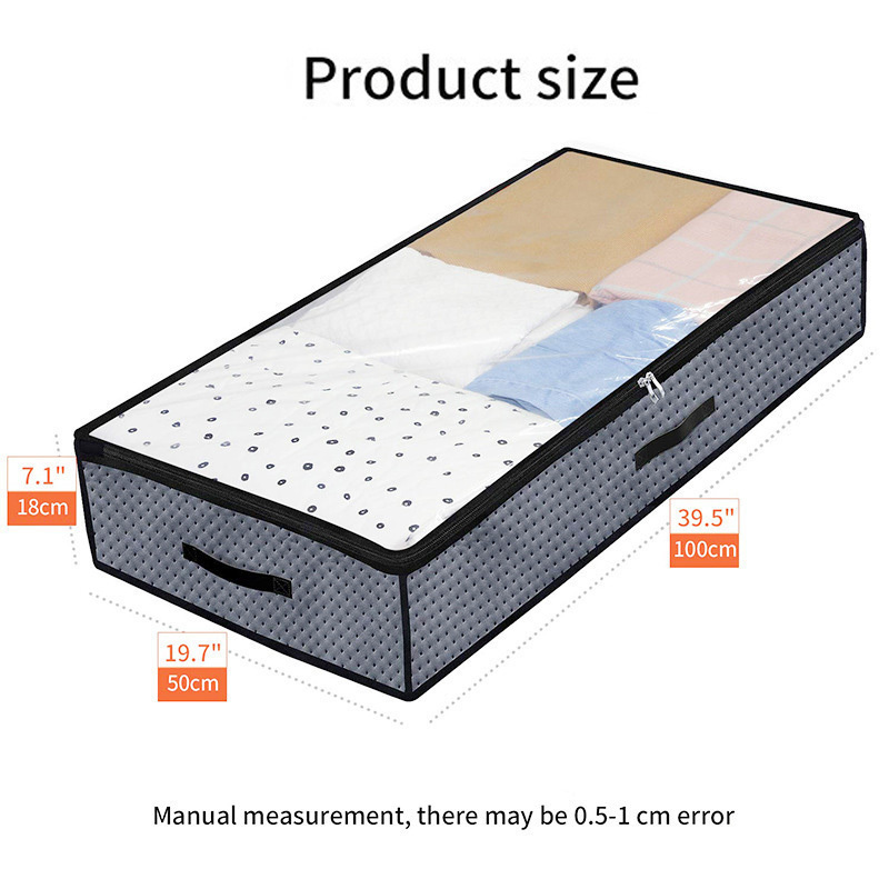 Hot Sales Foldable Washable Under Bed Blanket Clothes Quilts Storage Bags Containers for Cloth Organizing