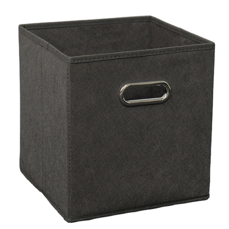 New Home Foldable Storage Bins Basket Fabric Storage Boxes Portable Office Organizer