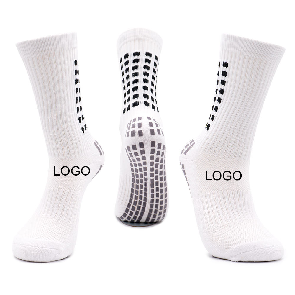 Custom Made Logo for Anti Slip Sock Non Slip Soccer Athletic Sport Football Grip Socks for Men