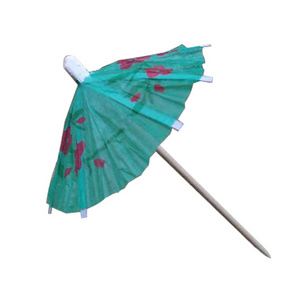 100pcs Party Supplies Bamboo Wooden  Drink Cocktail Umbrella Picks, Paper Cupcake Toppers for Party Wedding