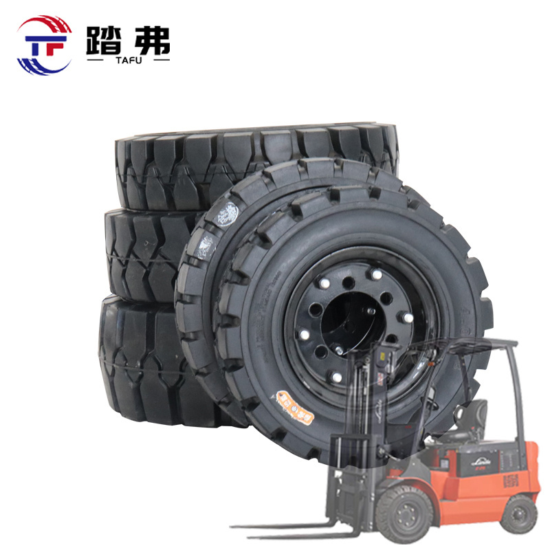 Hot China cheap solid tire 5.00-8 4.00-8 600-9 700-9 700-12 forklift wheel