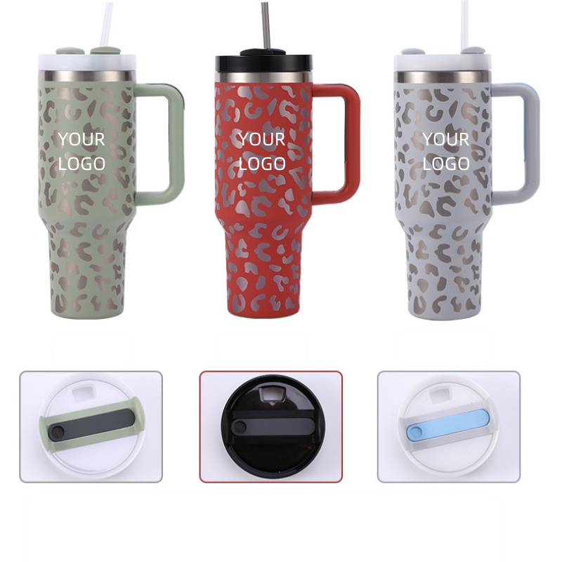 Double Walled Powder Coated Metal Tumblers Mugs Stainless Steel Cups Tumbler With Lid For Sublimation