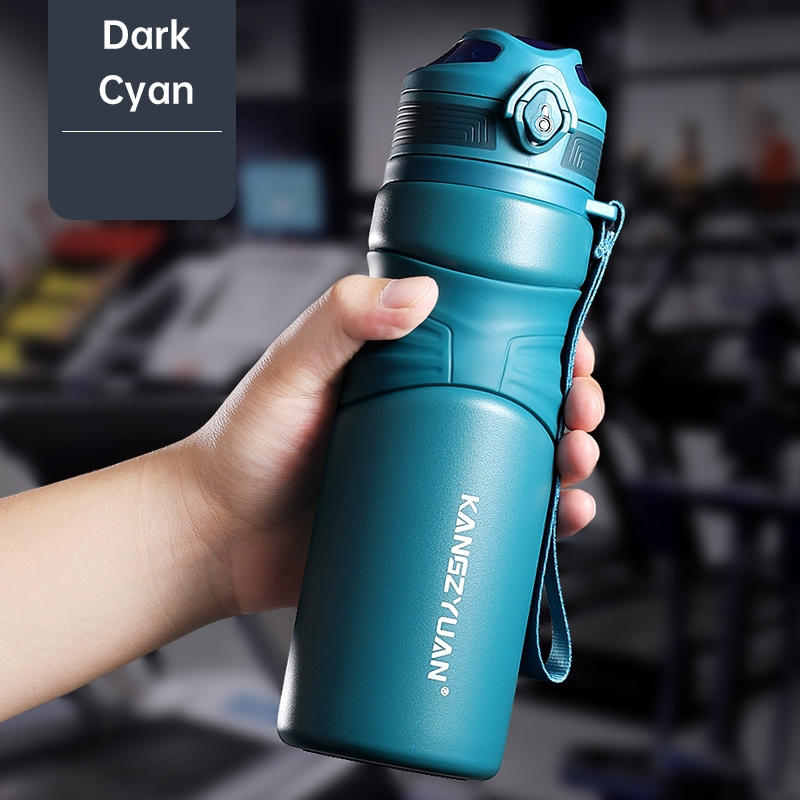 Double Wall Stainless Steel Thermos Flask Vacuum Thermal Sport Hot Drinking Water Bottle With Safety Lock