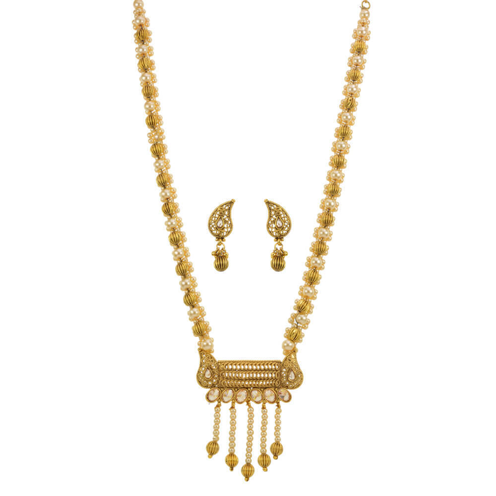 Wholesale The Hottest Selling Antique Mala Pearl Pendant Set with Gold Plated 13135 in Fashion Jewelry