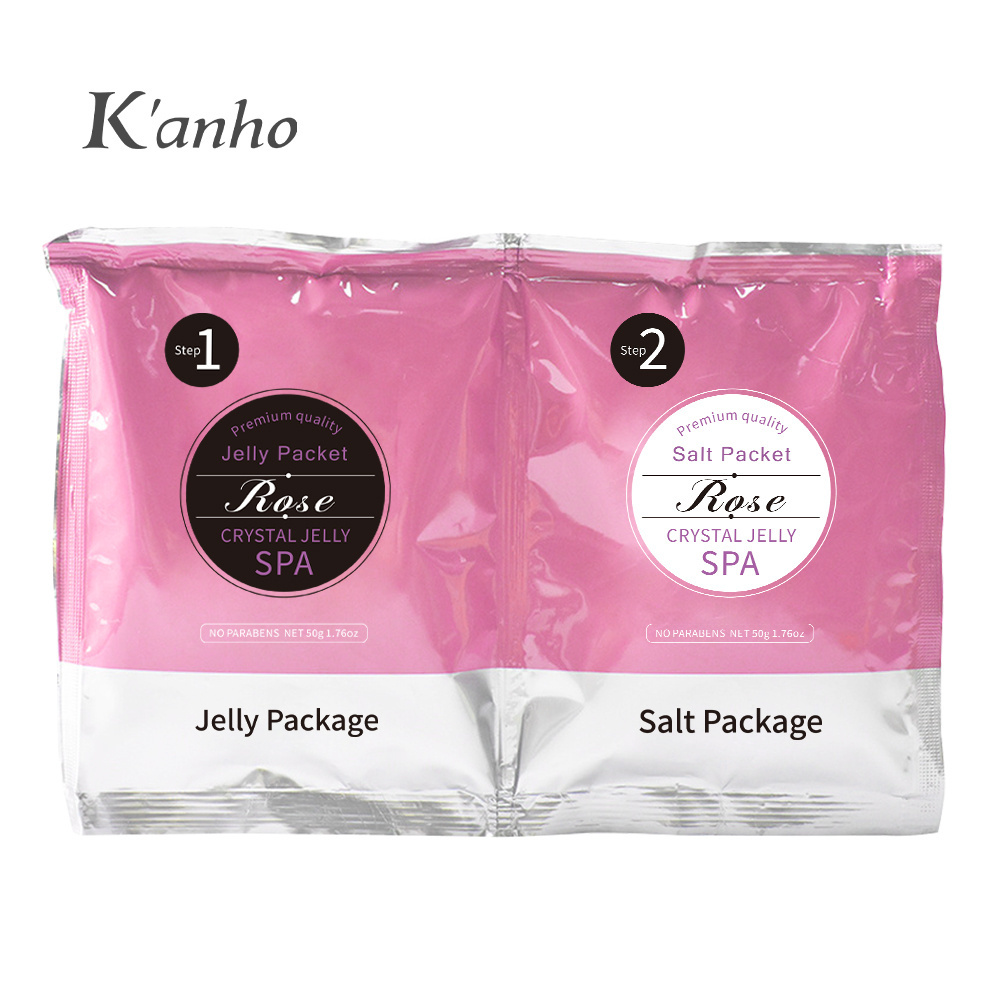 Kanho Sweet Citrus jelly spa Disposable Foot Herbal Skin Care Massage Exfoliating Bath Mud Soluble Salt Soak Sea Salt Scrub