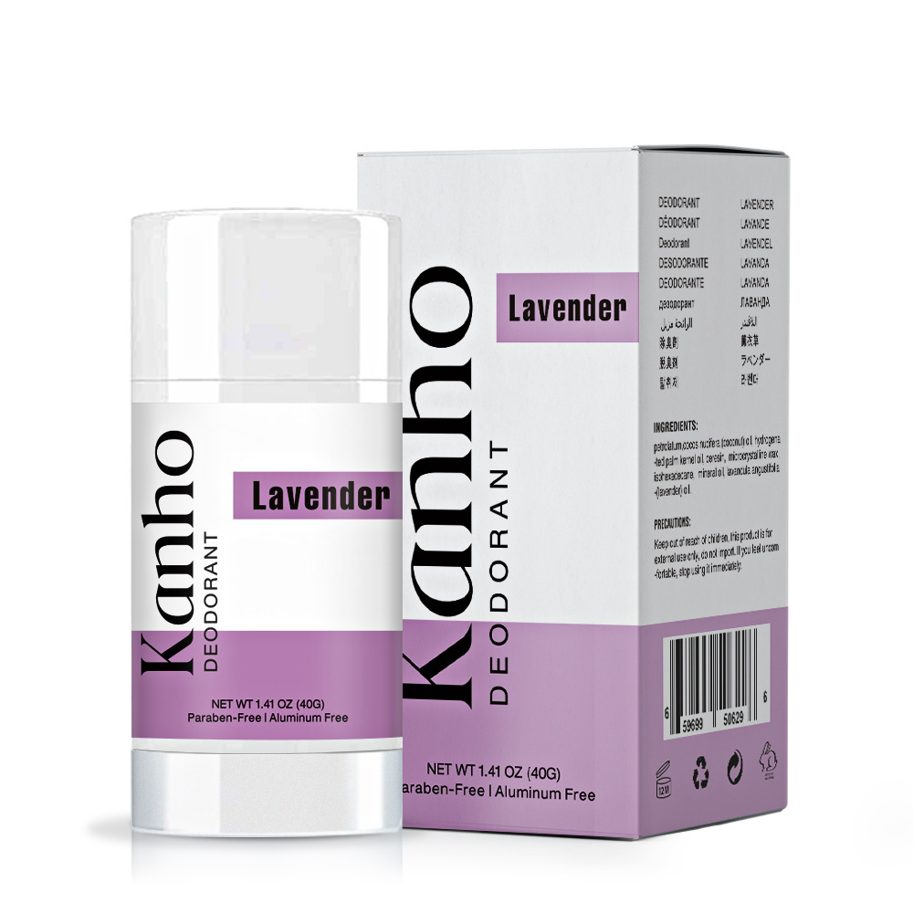 Kanho Lavender 72-hour body deodorant balm stick Odor Control Natural Long-lasting Moisturizing Fragrance Antiper