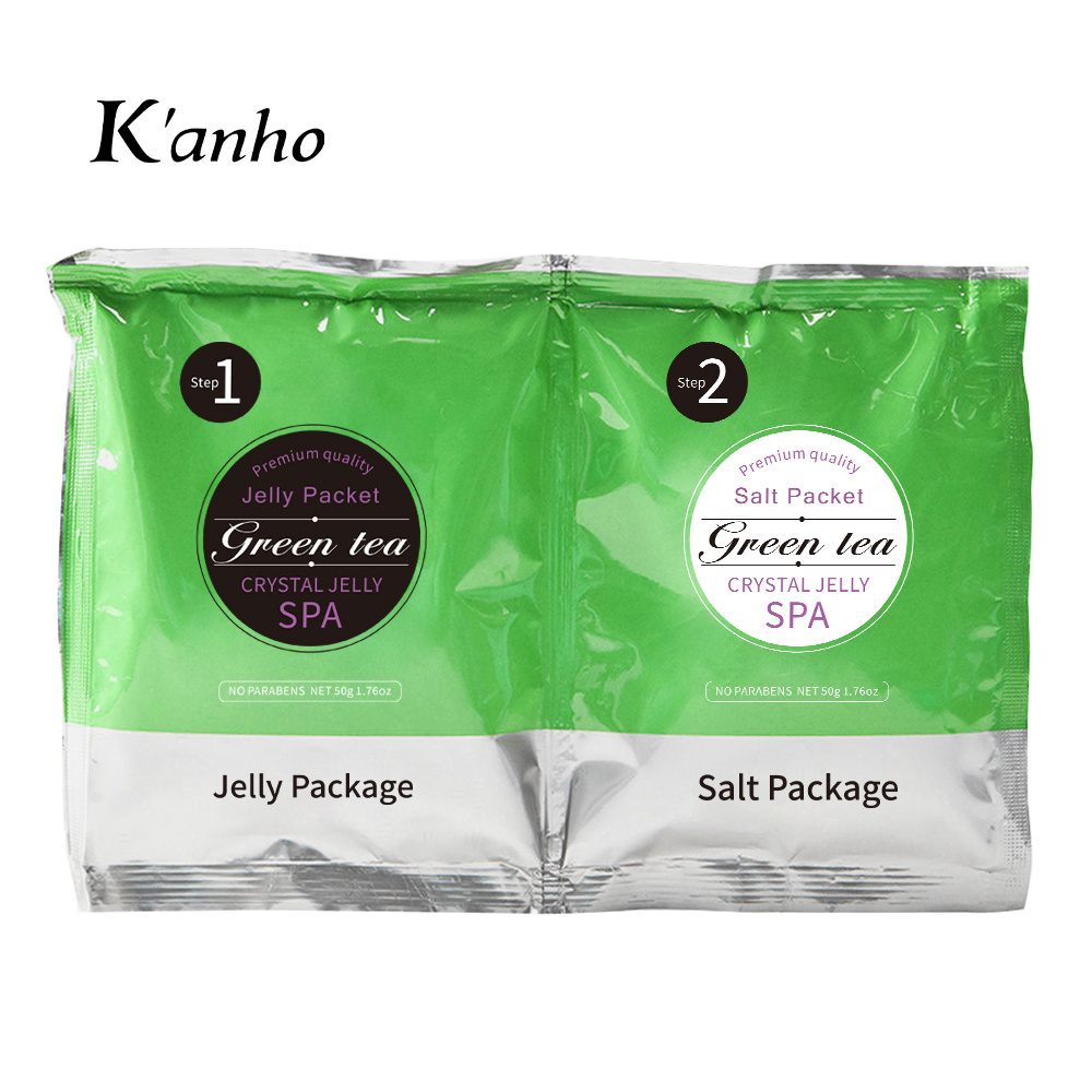 Kanho Main Rose jelly spa Disposable Foot Herbal Skin Care Massage Exfoliating Bath Salt Mud Soluble Jelly Salt Soak Sea Salt