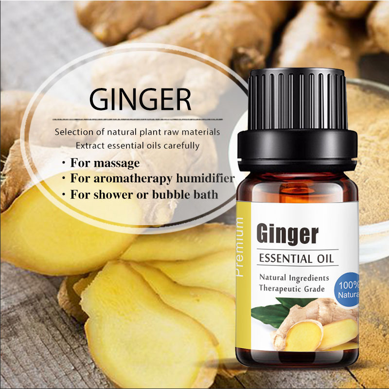 Kanho High quality Ginger oil Slimming Essential oil therapeutic grade Bulk Factory  10ml Ginger Root Oil 100% Plant Extract Dis