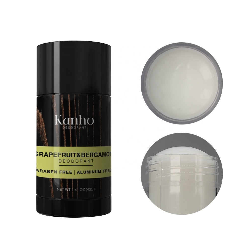 Kanho Grape Fruit Bergamot body deodorant balm Stick Odor Control Natural Long-lasting Moisturizing Fragrance Antiper