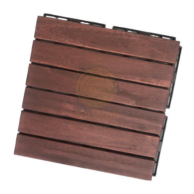 Special Offer Wooden Interlocking Deck Tiles DIY Decking Board T6A1 Easy Install Low Cost 300*300*19mm Nawoo Furniture