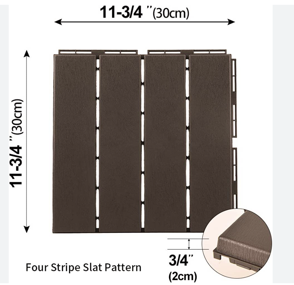 Nawoo 4-SLAT ACACIA WOODEN DECK TILE 300X300X19MM Outdoor Tiles OEM Waterproof Hot Price For Export Low MOQ Best Quality