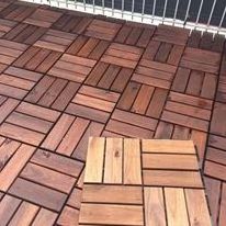 READY TO SHIP ACACIA WOODEN DECK TILE 300X300X19MM BEST Price Low MOQ For Export High Quality Premium Wood Outdoor Decor