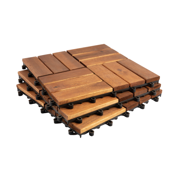 Wooden Deck Tiles Hot Selling  Anti-Slip 300X300X24Mm Decking Made In Vietnam Manufacturer