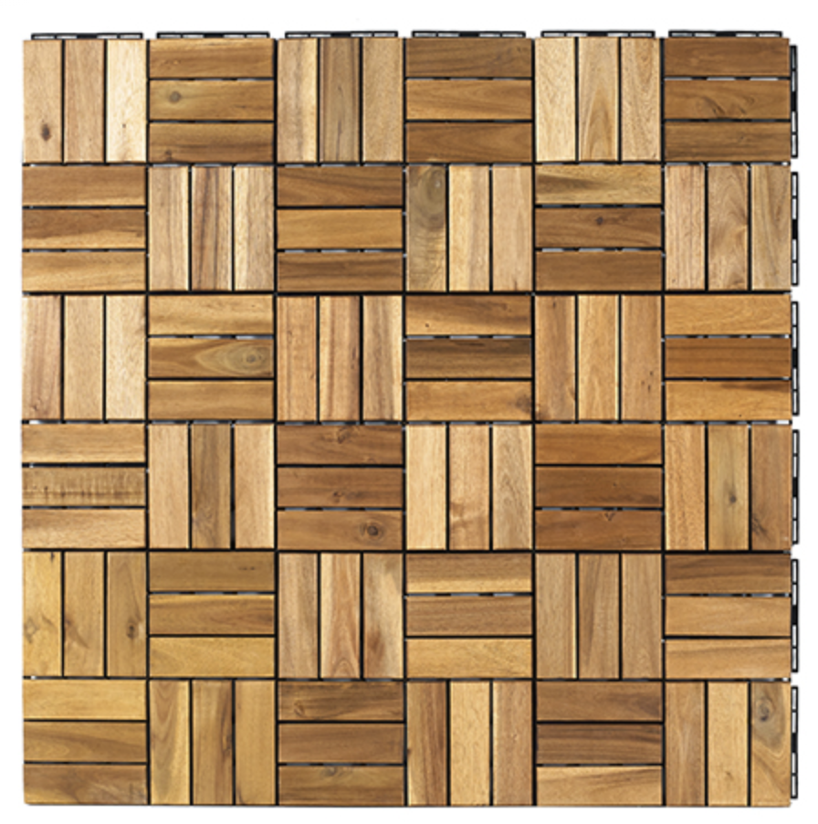 ACACIA WOODEN DECK TILE 300X300X19MM Cheap Price Low MOQ For Export High Quality Premium Wood Outdoor POOL FLOOR GARDEN FLOOR