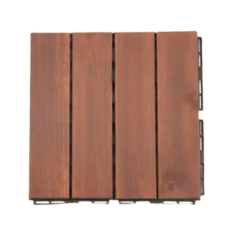 4-SLAT ACACIA WOODEN DECK TILE 300X300X19MM Outdoor Tiles OEM ODM Waterproof Hot Price For Export Low MOQ Best Quality